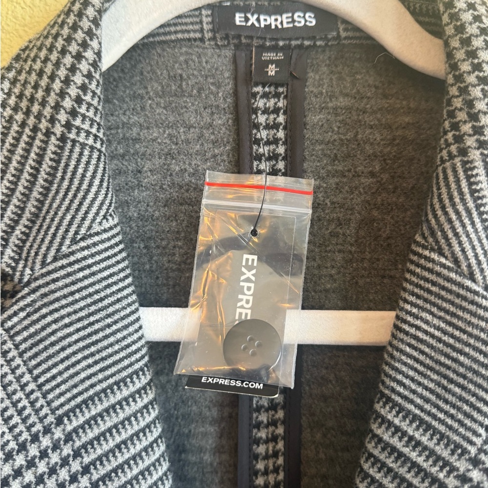 Express plaid houndstooth Blazer jacket size medium